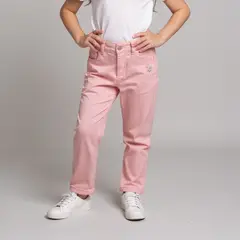 YAMP - Jeans Slim Fit con Bordado Niña Denim