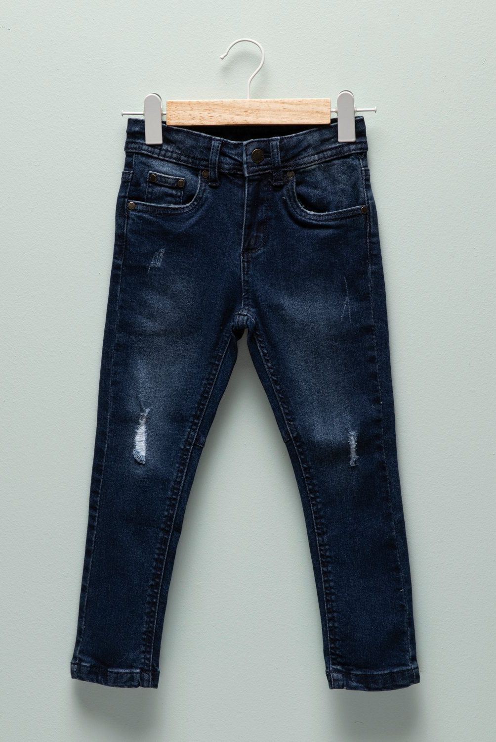 YAMP - Jeans Yamp Slim Fit con Roturas Niño Denim