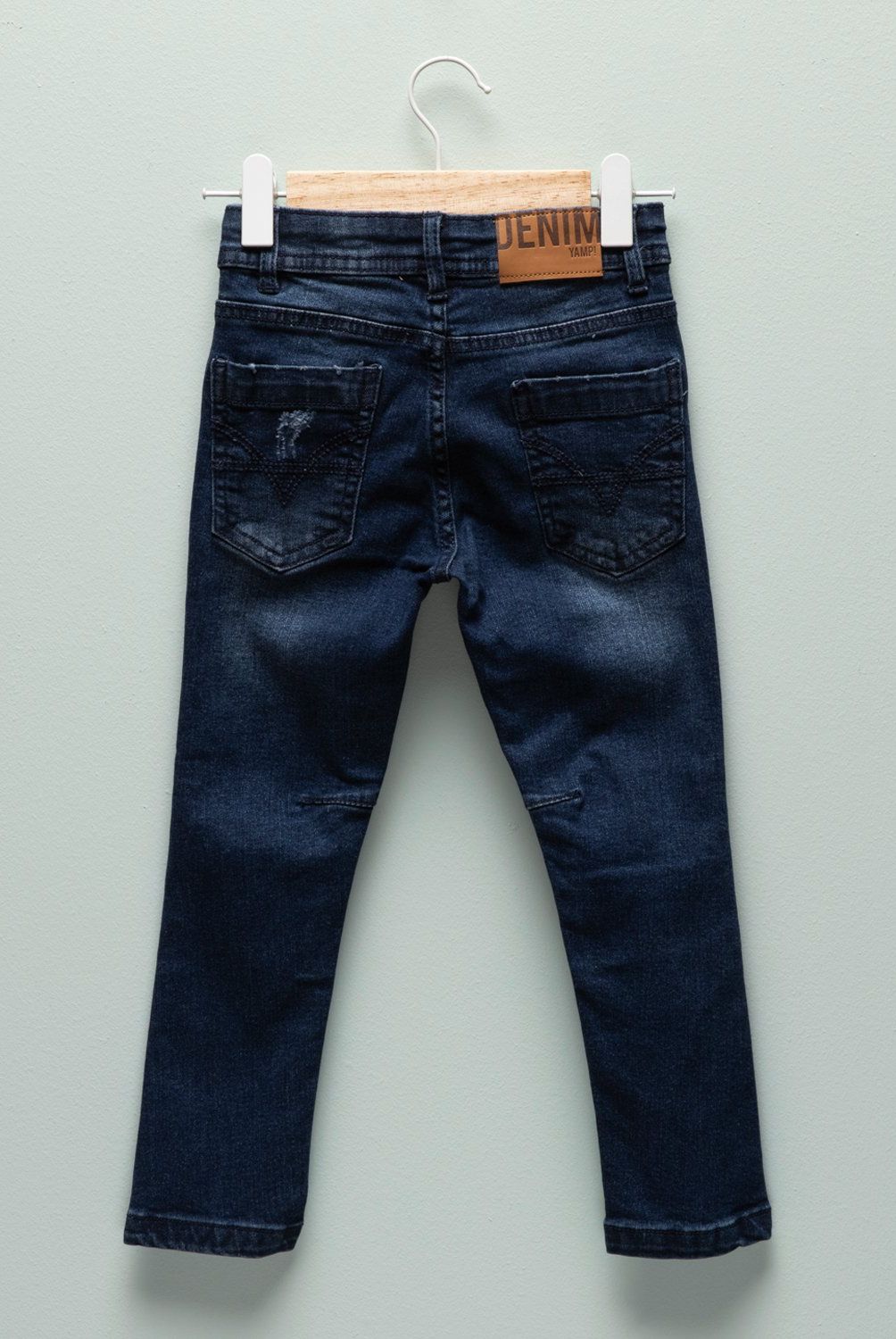 YAMP - Jeans Yamp Slim Fit con Roturas Niño Denim