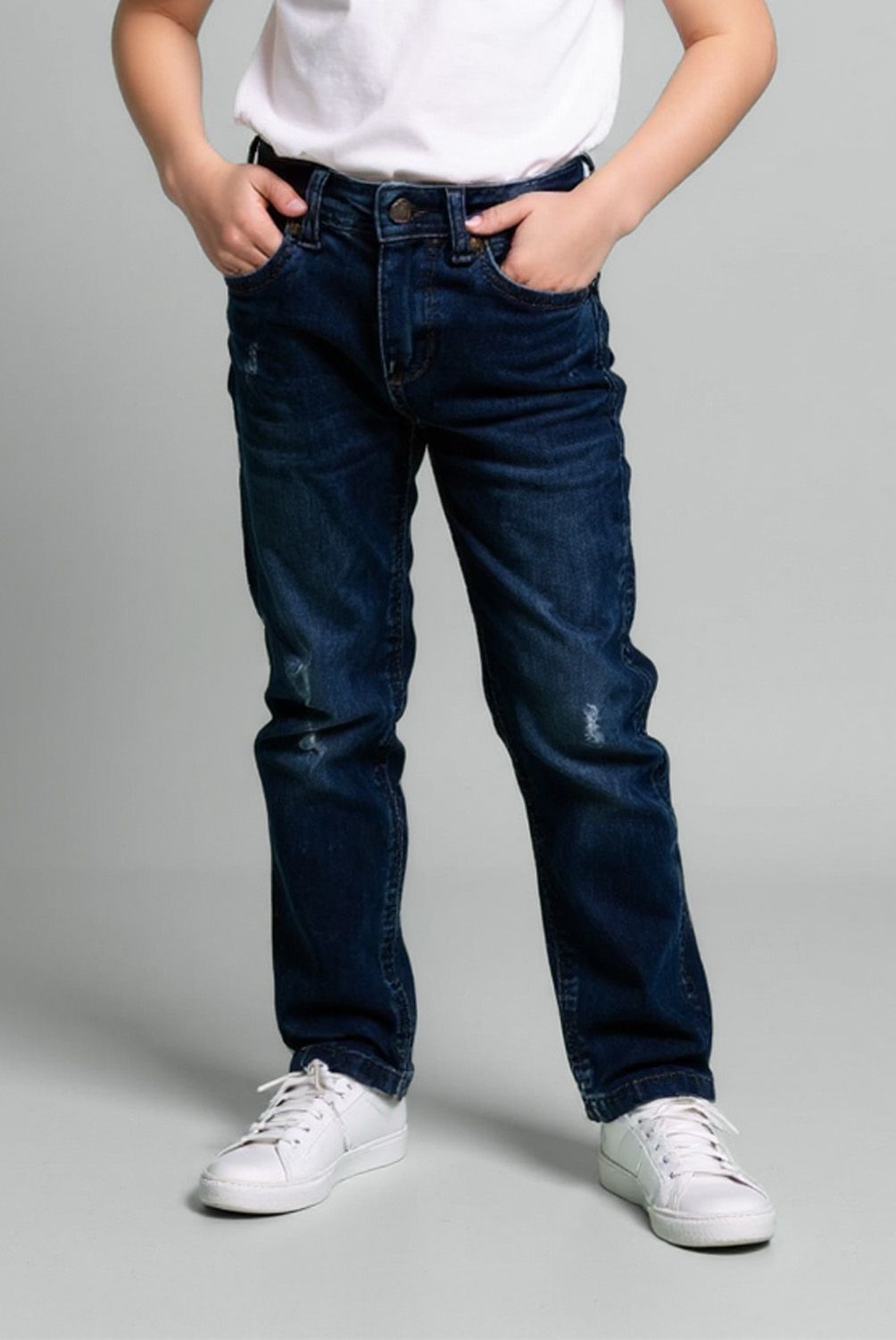 YAMP - Jeans Yamp Slim Fit con Roturas Niño Denim