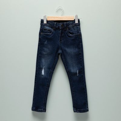Imagen 2 del producto Jeans Slim Fit con Roturas Niño Denim