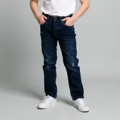 YAMP - Jeans Slim Fit con Roturas Niño Denim