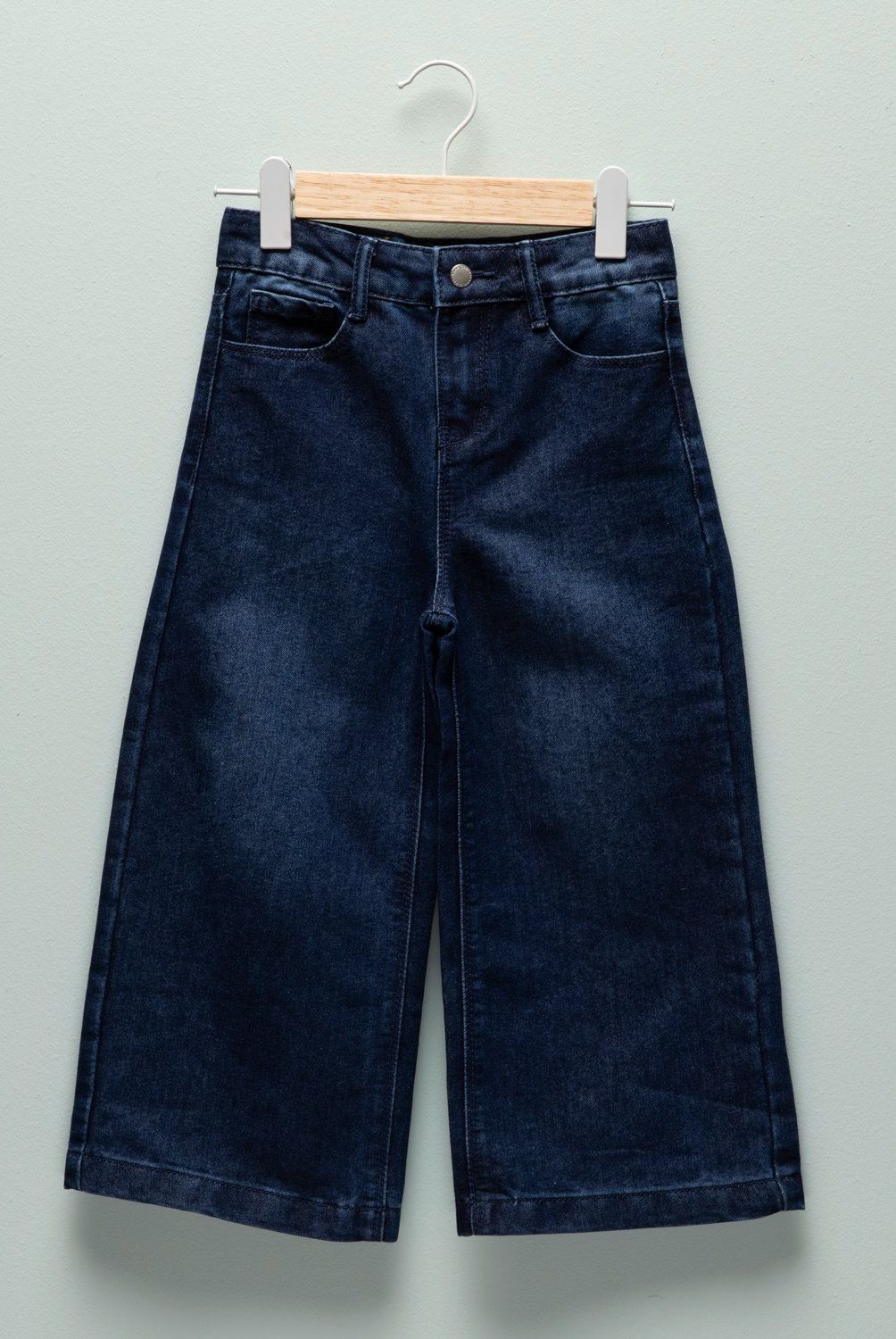 YAMP - Jeans Wide Leg Yamp Niña Denim Algodón Tiro Medio