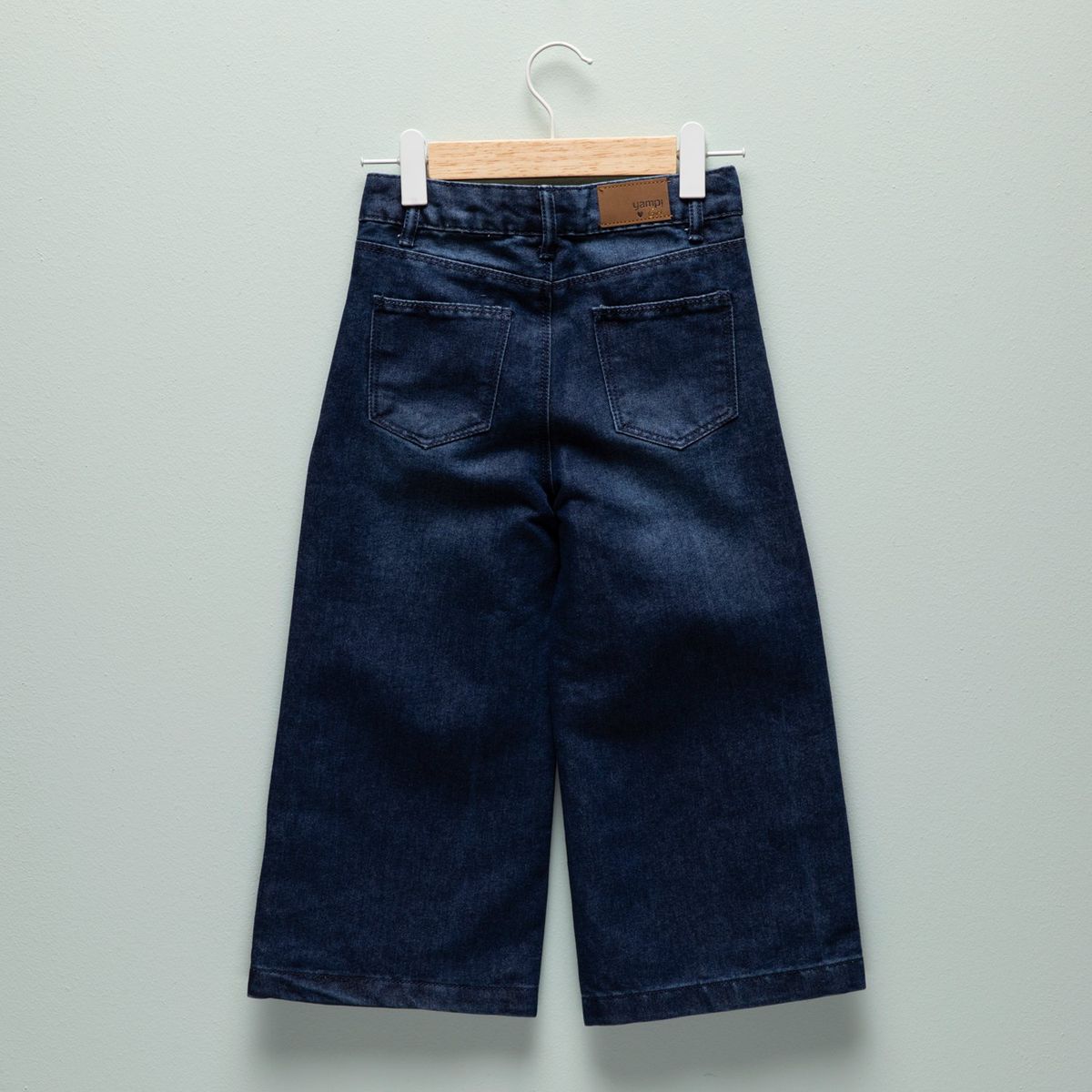 YAMP - Jeans Wide Leg Yamp Niña Denim Algodón Tiro Medio