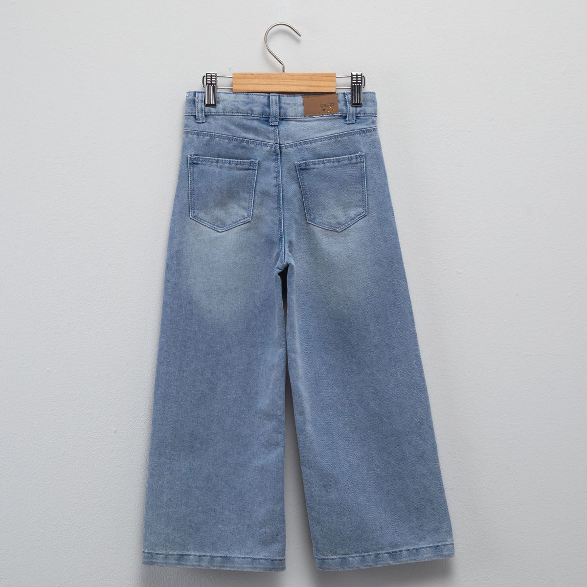 YAMP - Jeans Wide Leg Yamp Niña Denim Algodón Tiro Medio