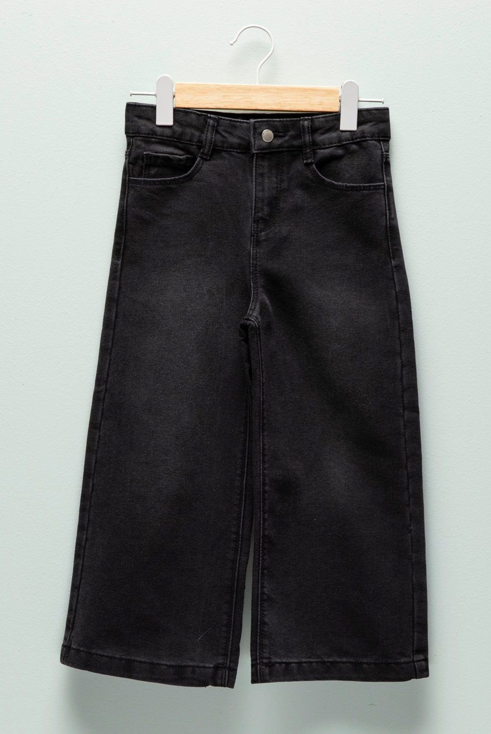 YAMP - Jeans Wide Leg Yamp Niña Denim Algodón Tiro Medio