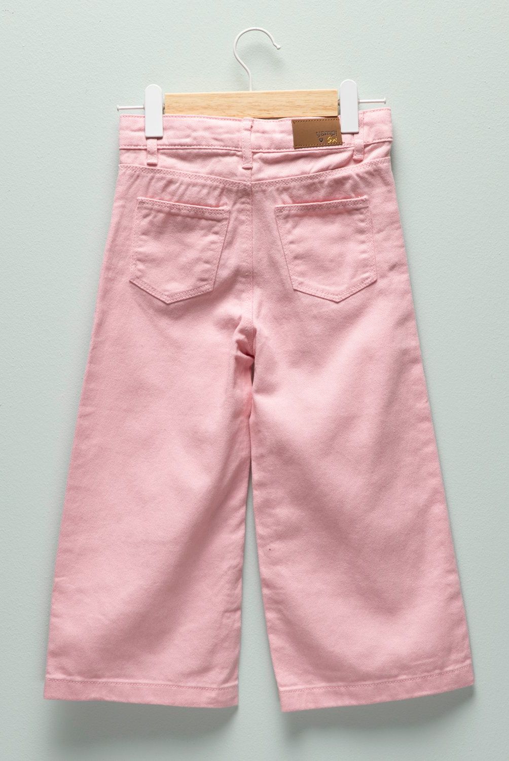 YAMP - Jeans Wide Leg Yamp Niña Denim Algodón Tiro Medio