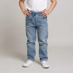 YAMP - Jeans Recto Cintura Elasticada Niño Algodón