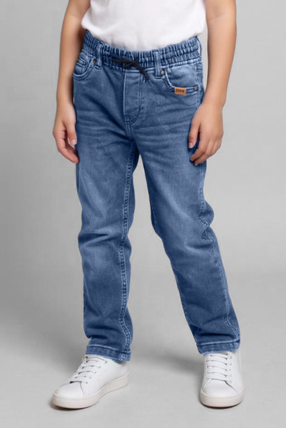 YAMP - Jeans Yamp Recto Cintura Elasticada Niño Algodón