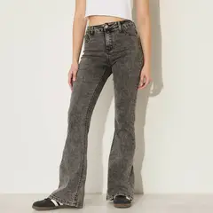 SYBILLA - Jeans Grace Flare Tiro Alto Mujer