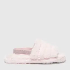 SYBILLA - Pantuflas Rosadas de Peluche Mujer