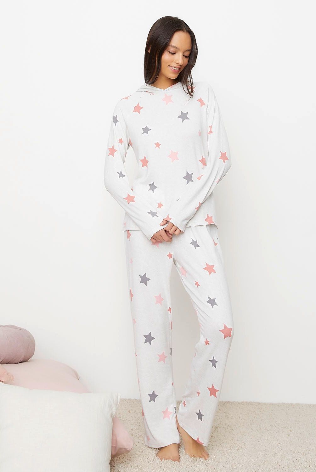 SYBILLA - Pijama Sybilla Mujer Manga Larga Estampado Estrellas