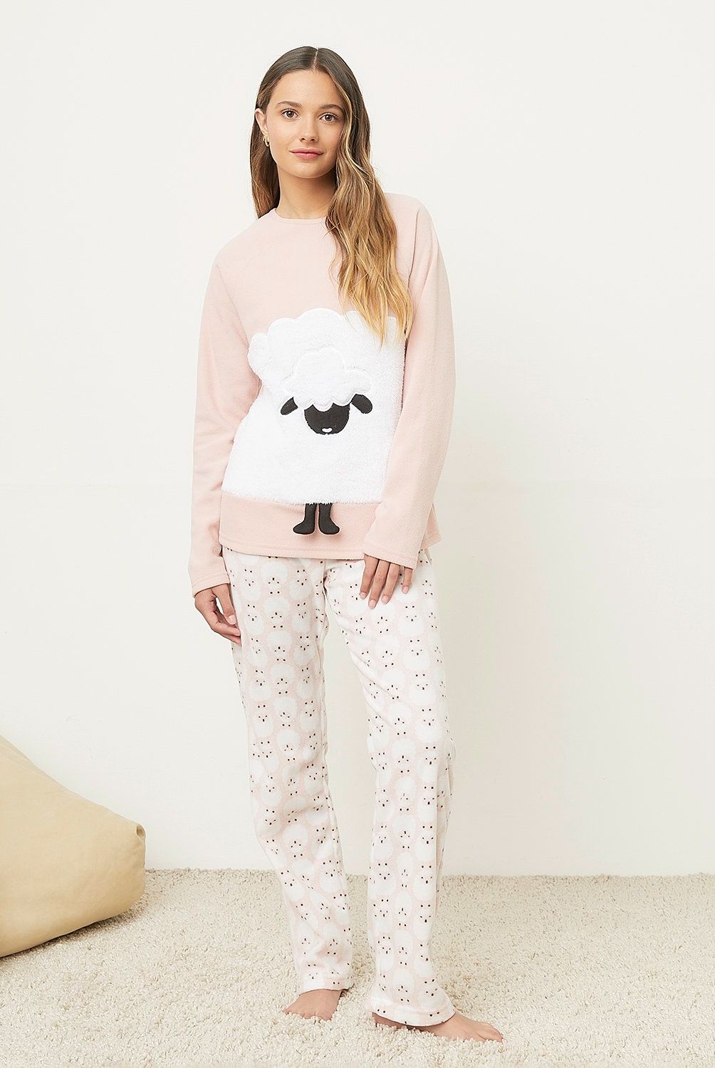 SYBILLA - Pijama Sybilla Maxi Estampado Mujer Manga Larga