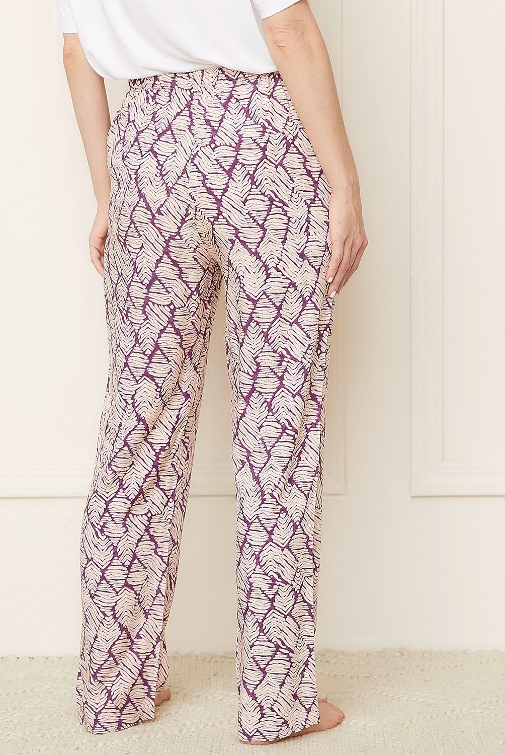 BLU - Pantalón Pijama Mujer Blu Viscosa Estampado