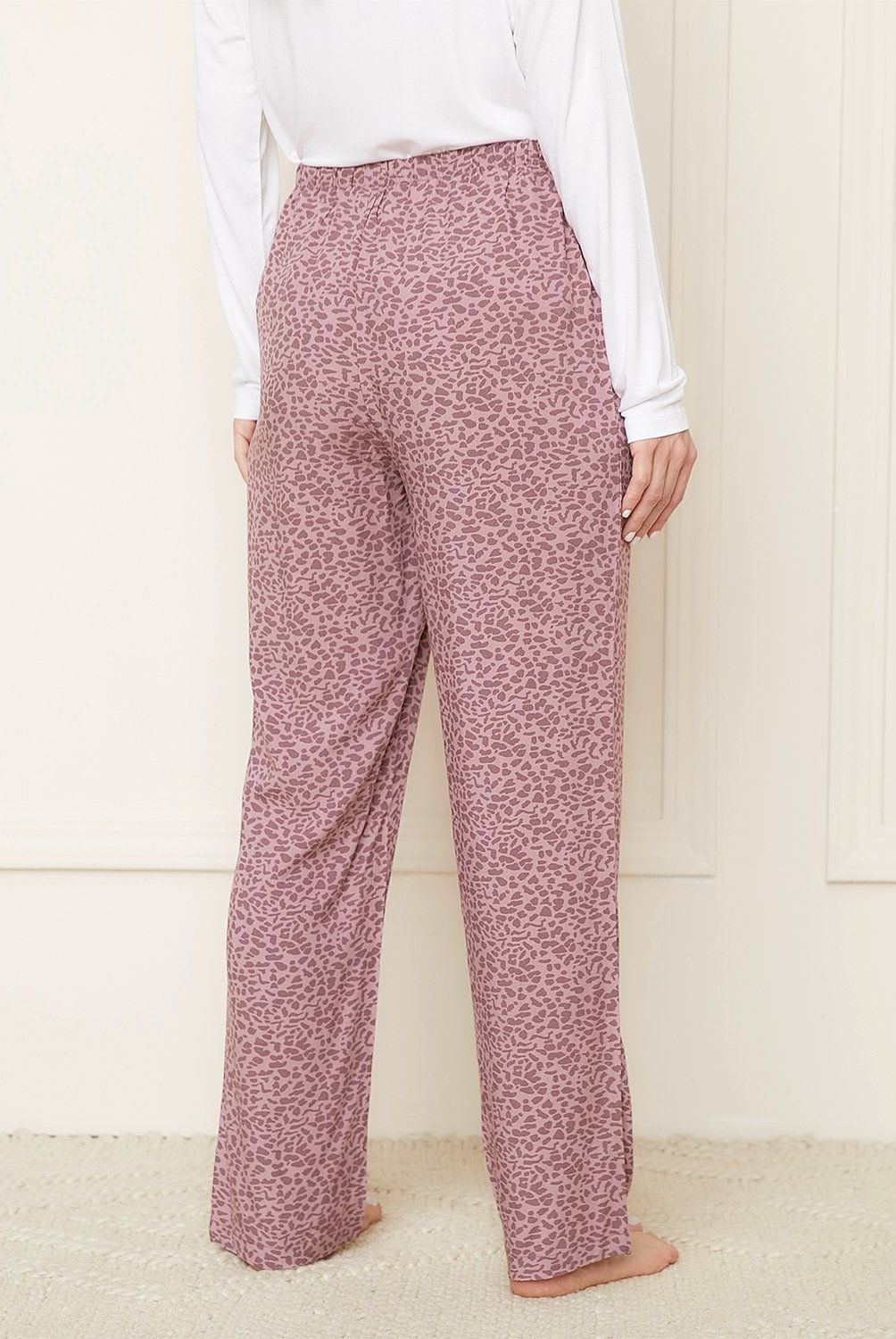 BLU - Pantalón Pijama Mujer Blu Viscosa Estampado