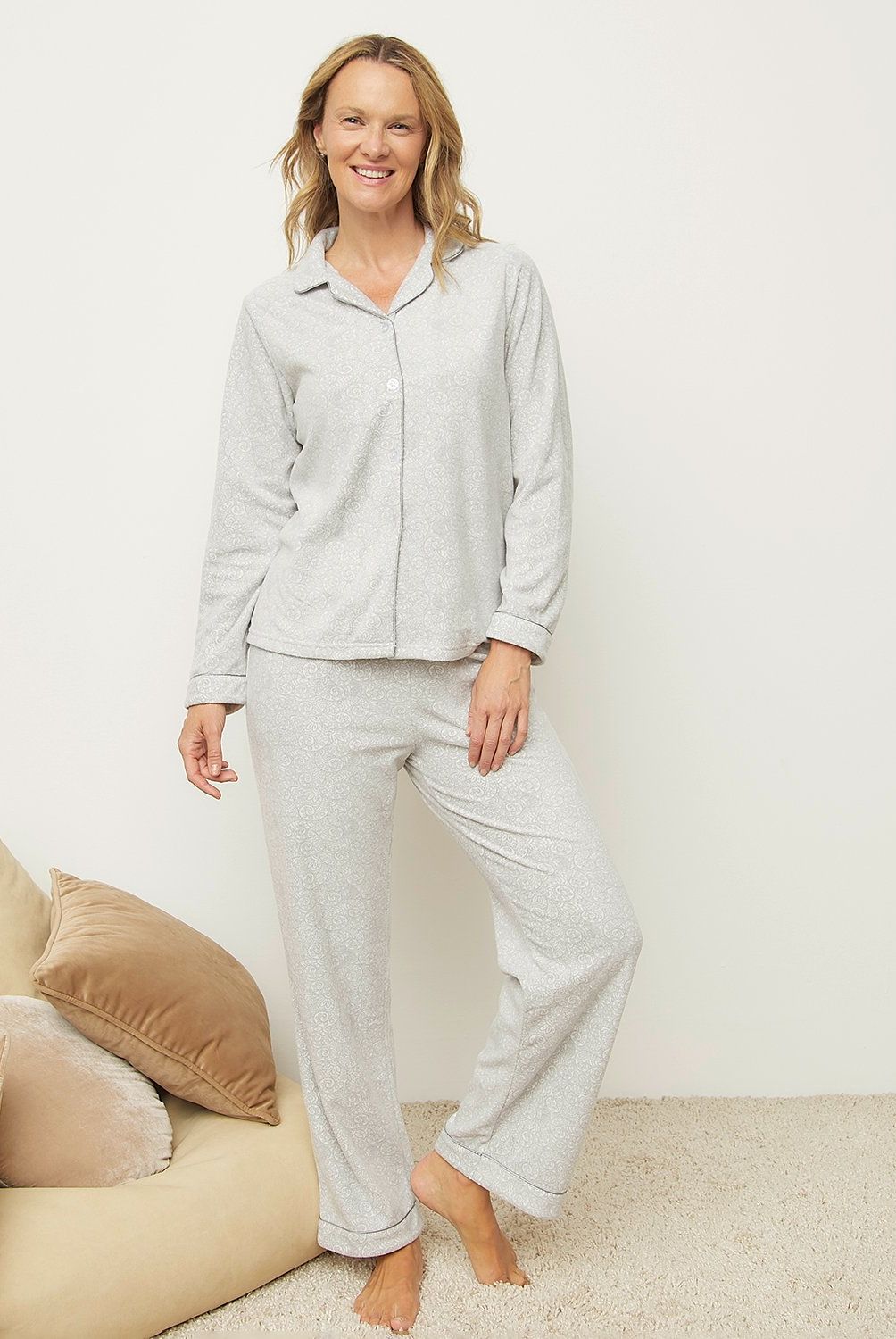S COCCI - Pijama Mujer S Cocci Algodón Estampado Manga Larga