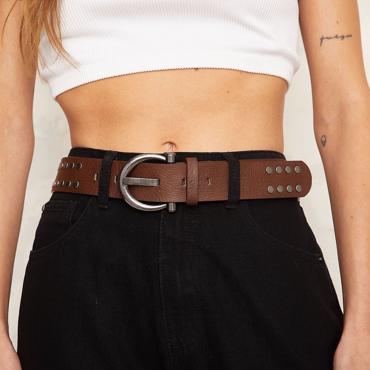 AMERICANINO - Cinturón Americanino Casual Mujer con Tachas