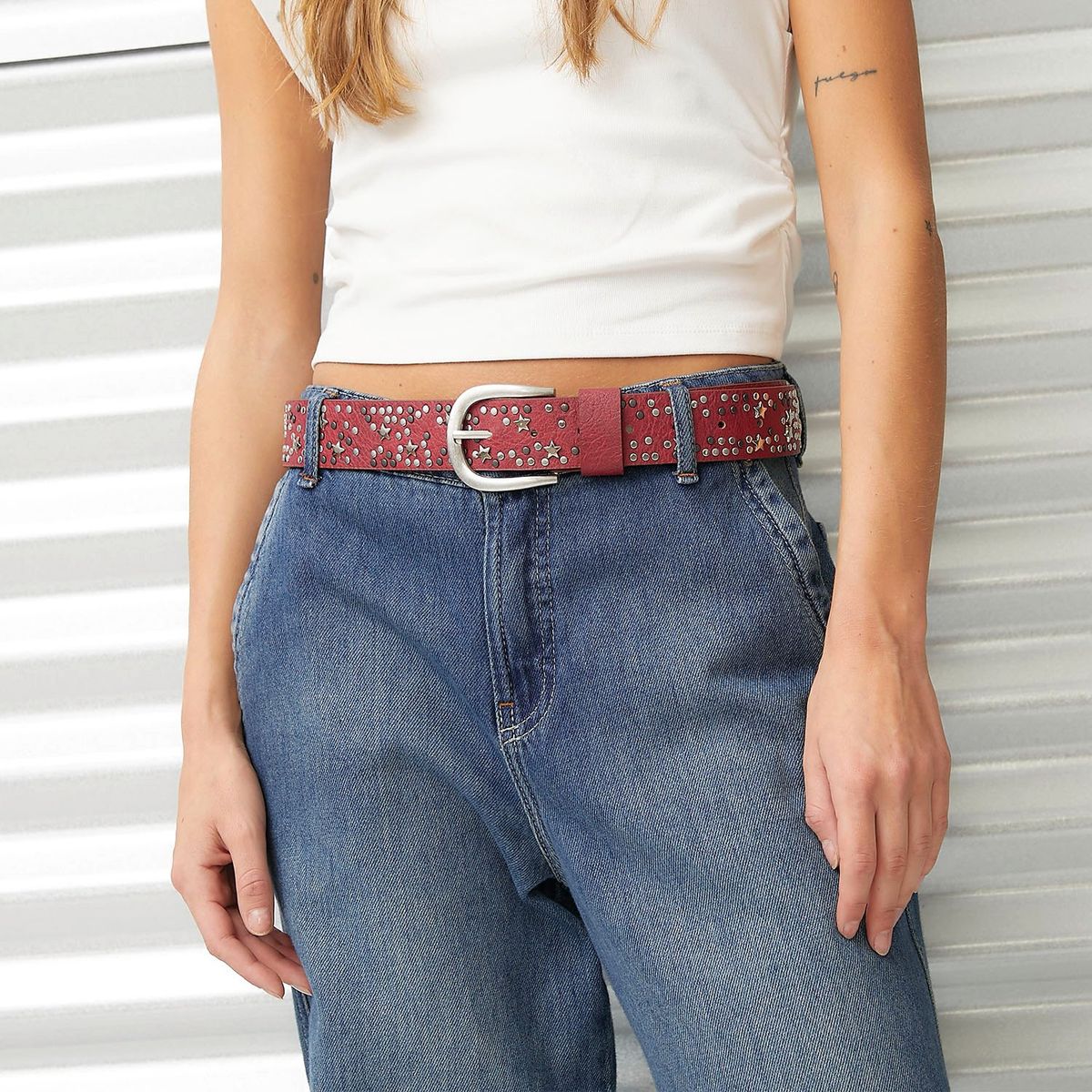 AMERICANINO - Cinturón Americanino Casual Mujer con Tachas