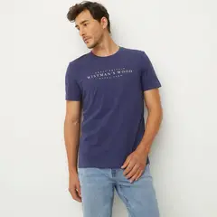 UNIVERSITY CLUB - Polera Manga Corta Algodón Estampada Hombre