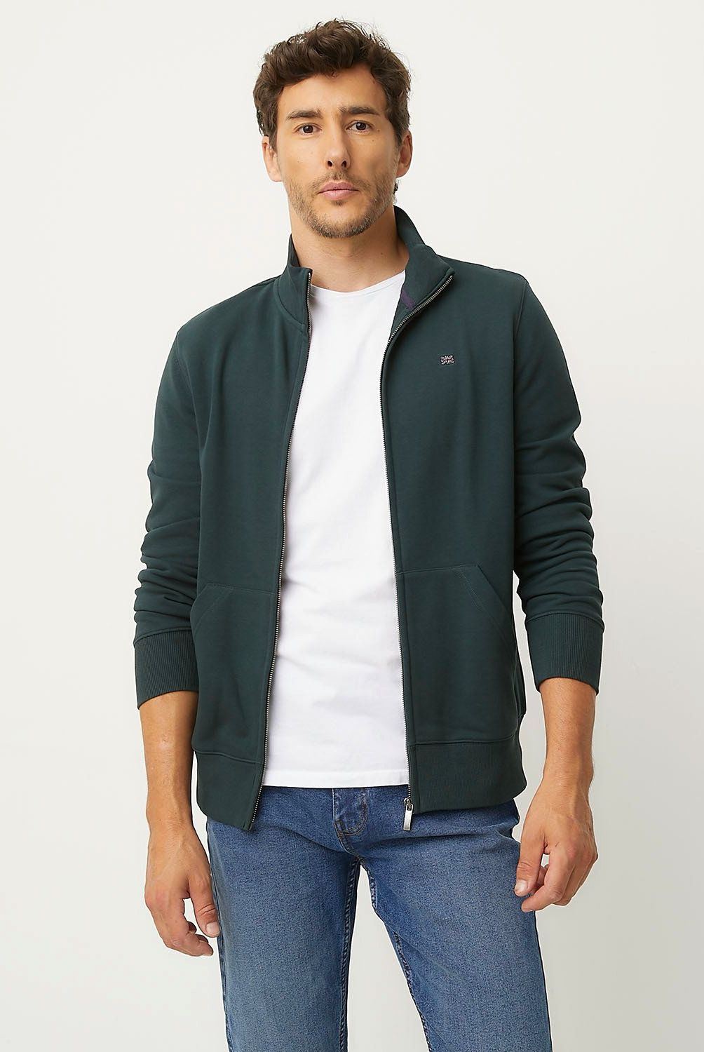 UNIVERSITY CLUB - Polerón University Club Full Zipper Algodón Hombre