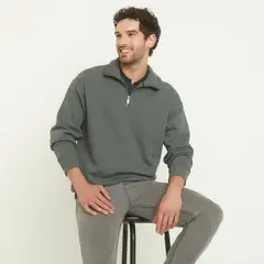 NEWPORT - Polerón Manga Larga Fit Regular Hombre Algodón