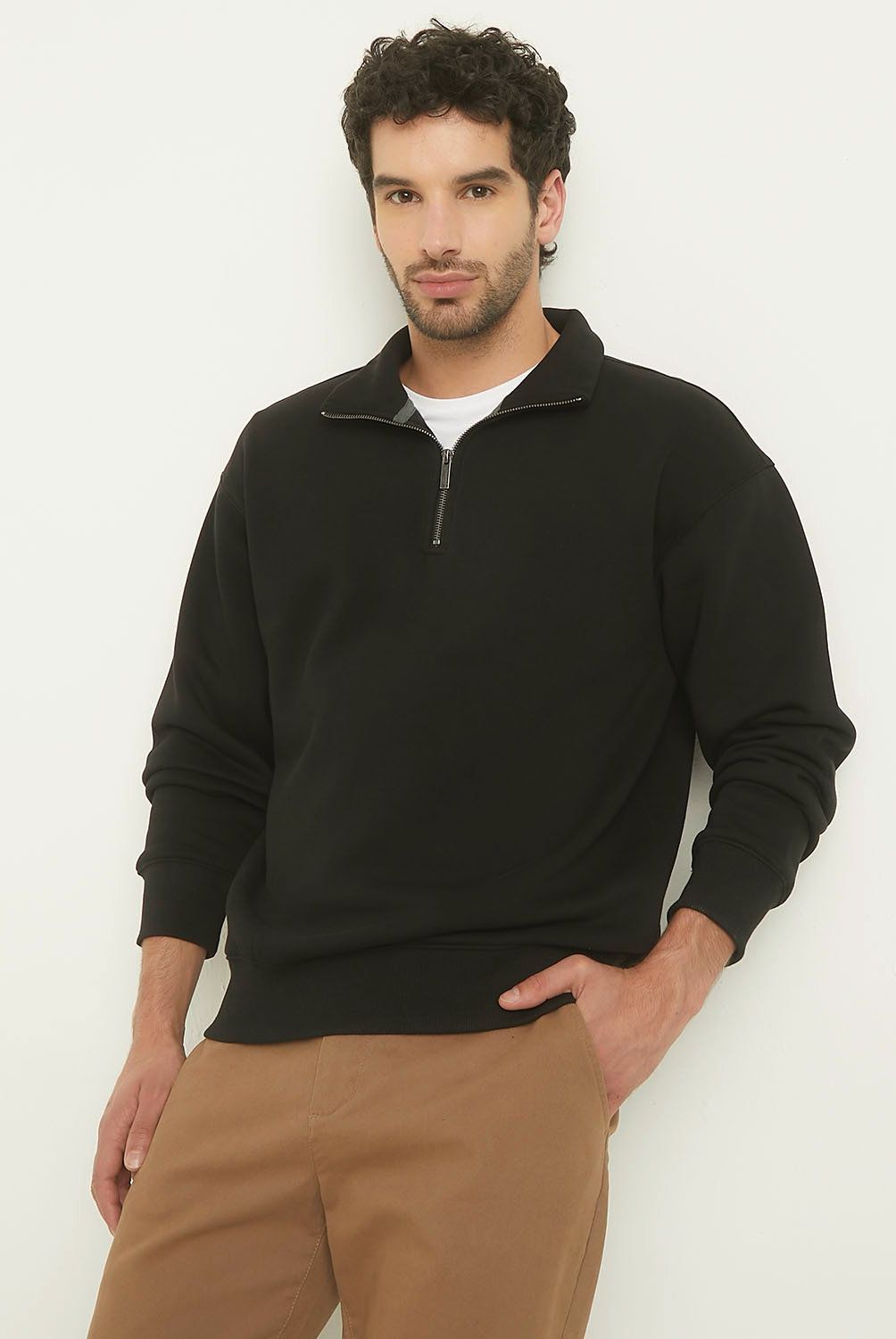 NEWPORT - Polerón Newport Manga Larga Fit Regular Hombre Algodón