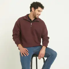NEWPORT - Polerón Manga Larga Fit Regular Hombre Algodón