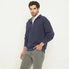 NEWPORT - Polerón Manga Larga Fit Regular Hombre Algodón