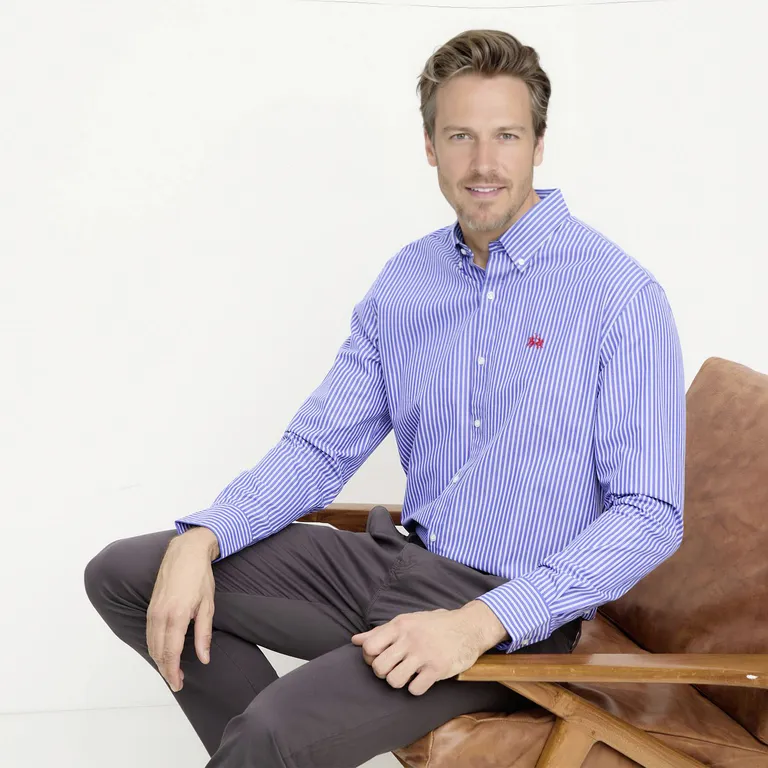 Camisa Manga Larga Casual Hombre