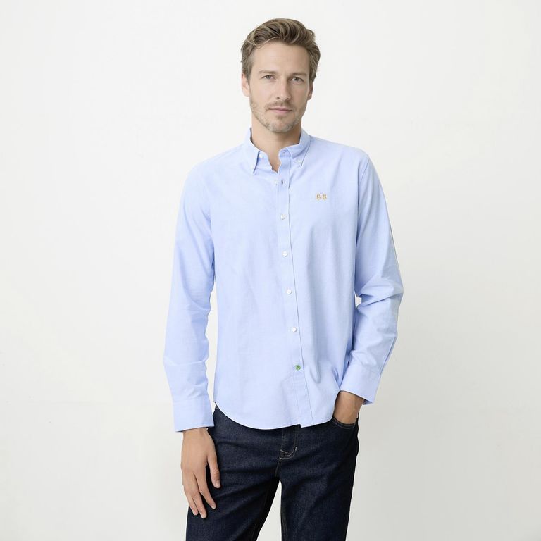 Camisa Manga Larga Casual Hombre