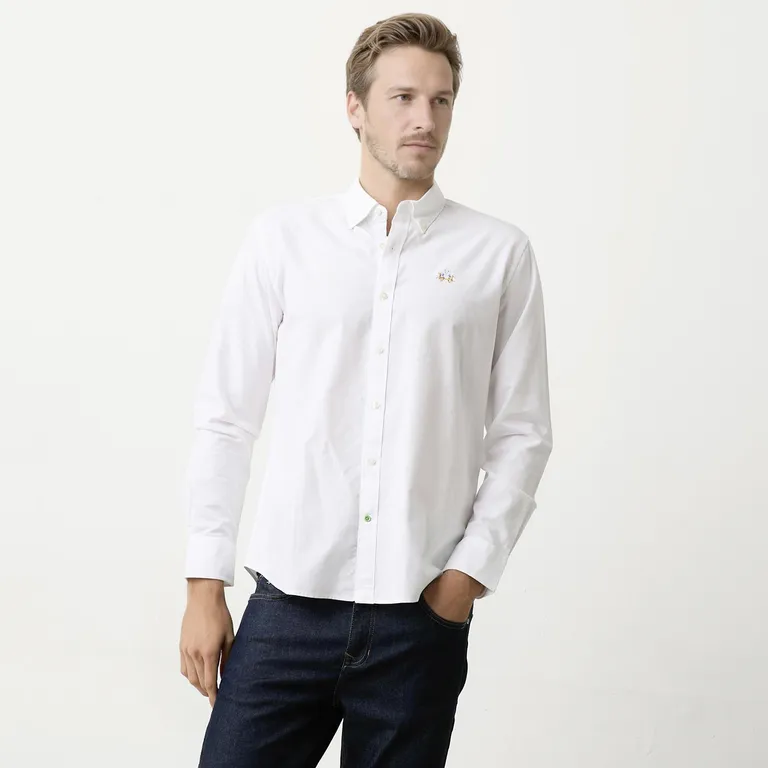 Camisa Manga Larga Casual Hombre