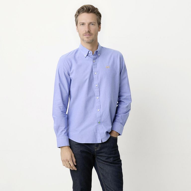 Camisa Manga Larga Casual Hombre