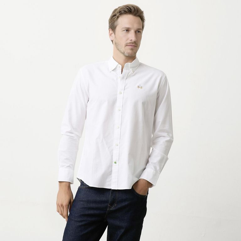 Camisa Manga Larga Casual Hombre