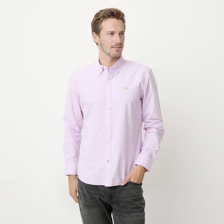 Camisa Manga Larga Casual Hombre