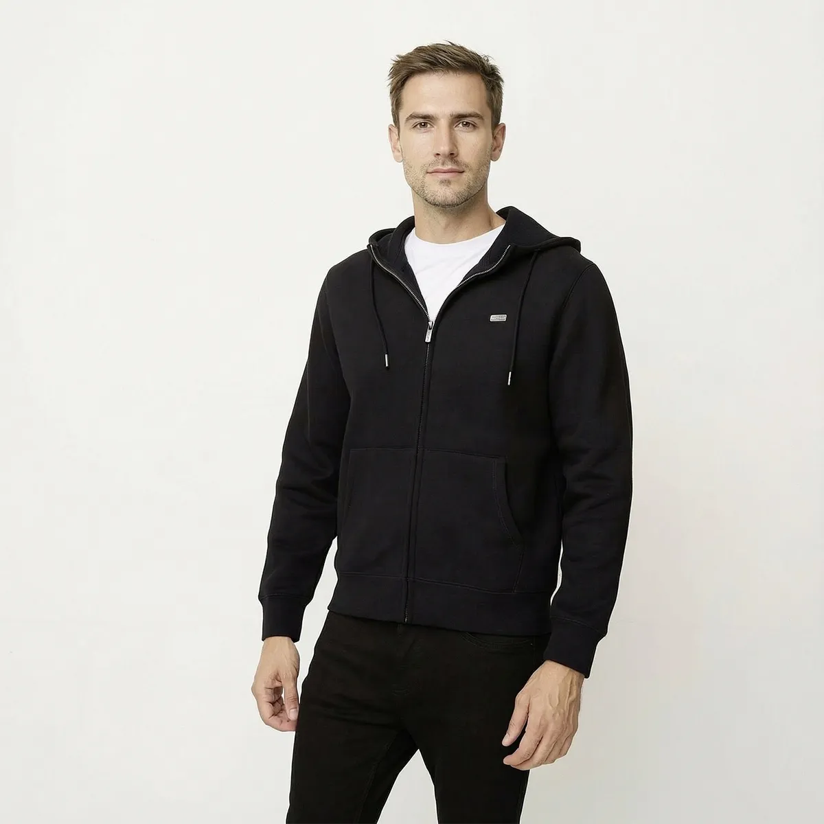 UNIVERSITY CLUB - Polerón Casual Con Gorro University Club Hombre Algodón