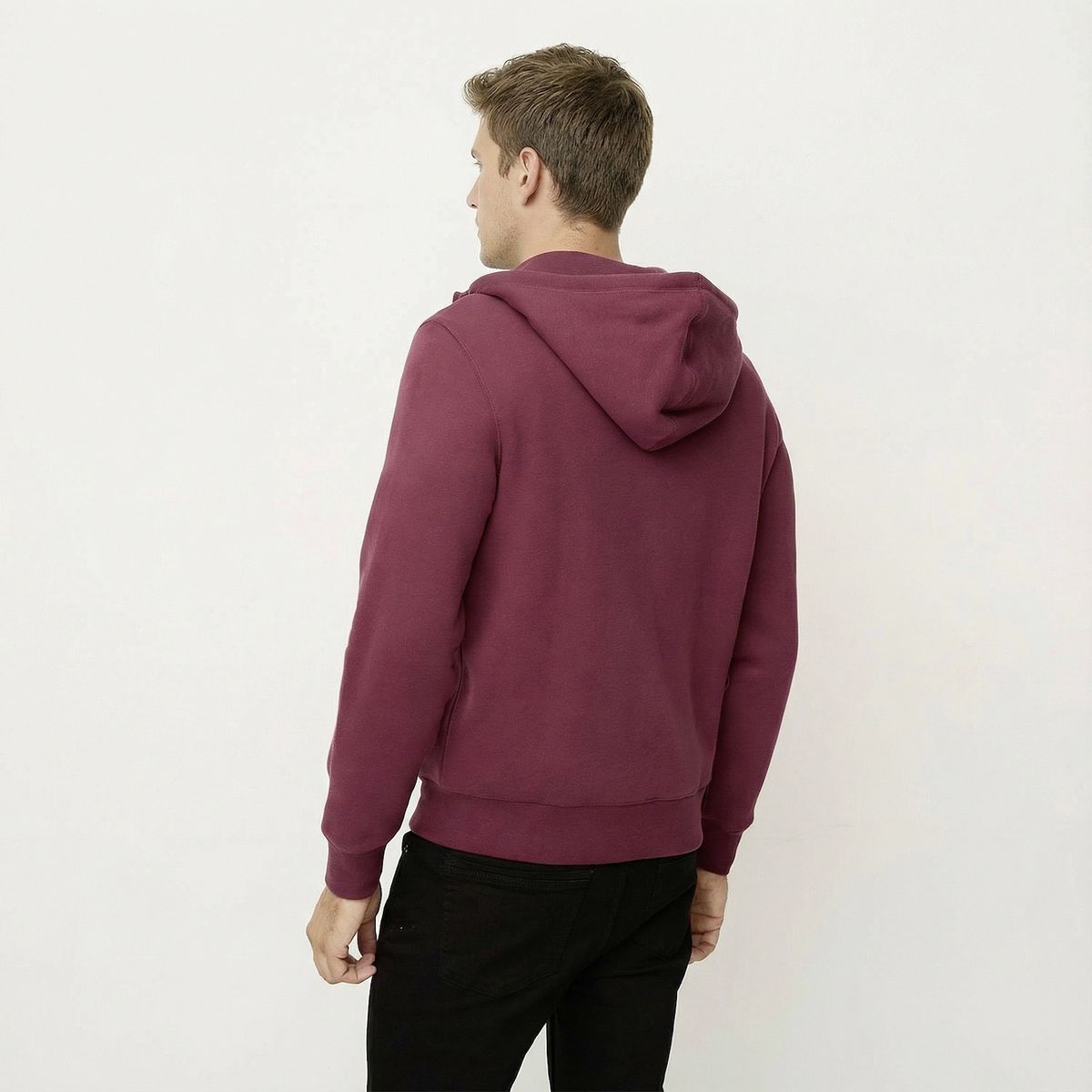 UNIVERSITY CLUB - Polerón Casual Con Gorro University Club Hombre Algodón