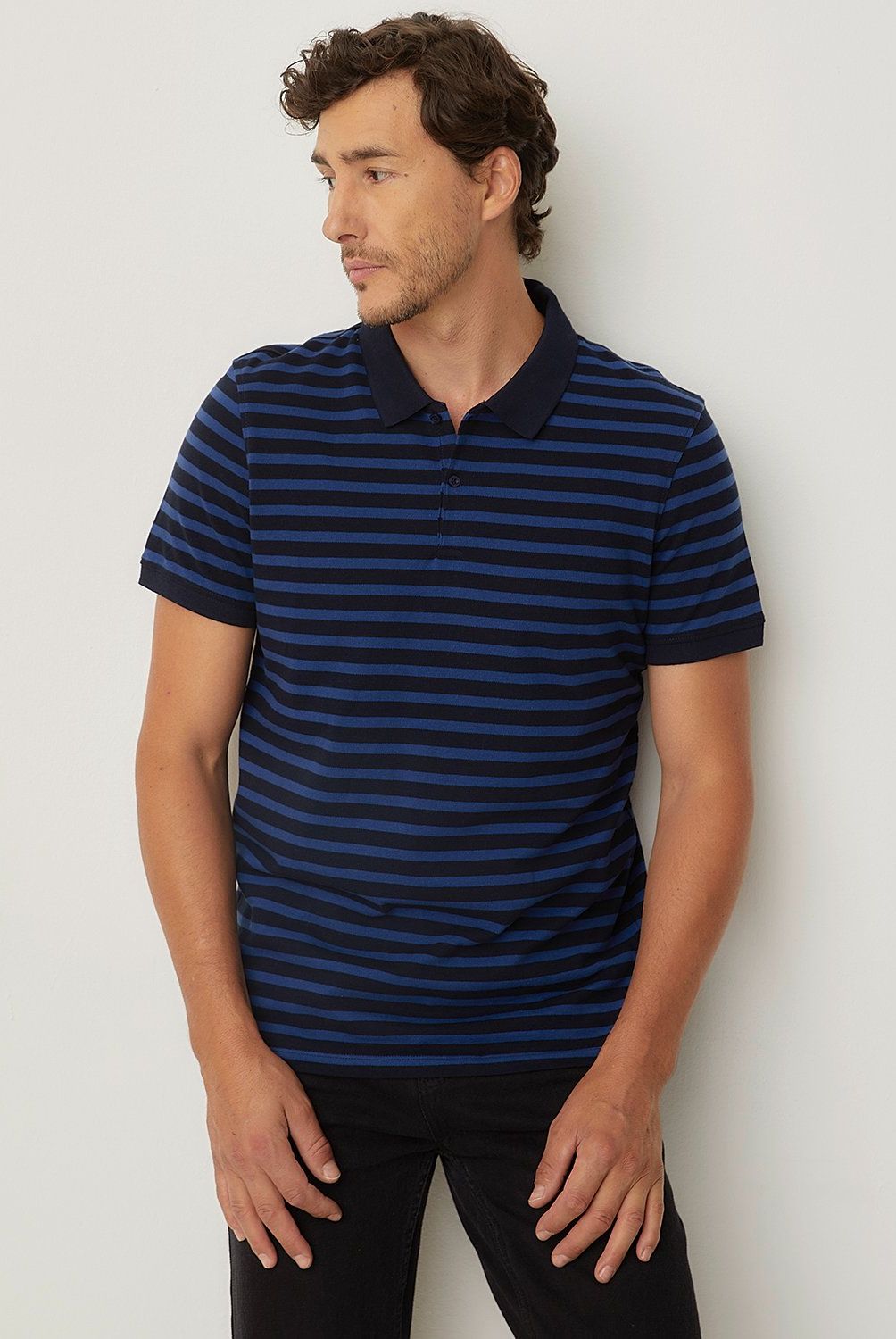 NEWPORT - Polera Newport Piqué Manga Corta Algodón Hombre