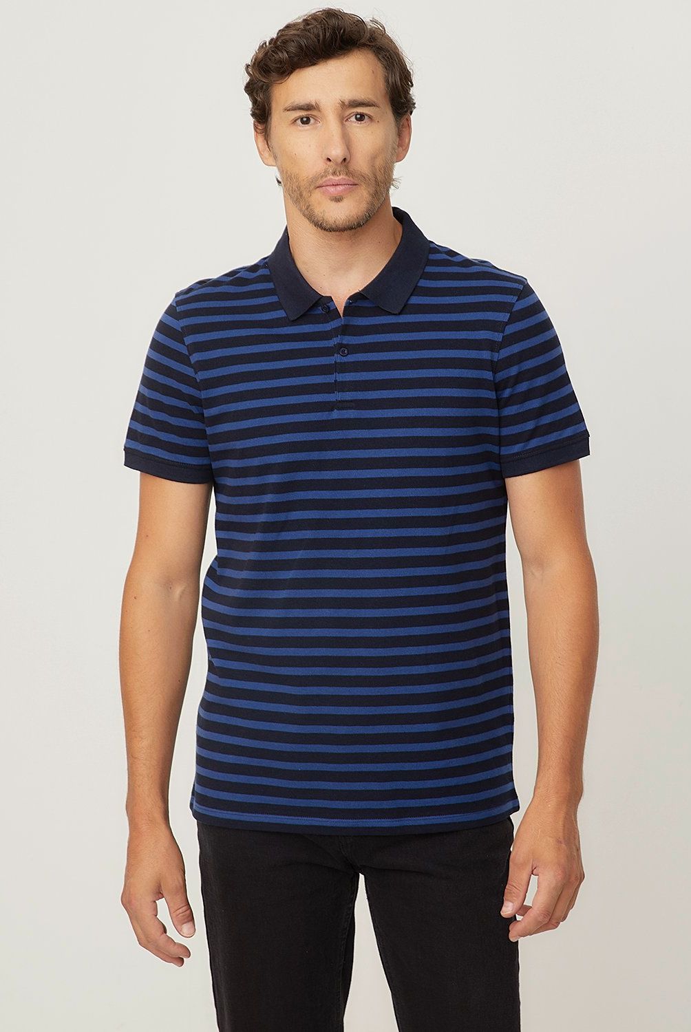 NEWPORT - Polera Newport Piqué Manga Corta Algodón Hombre