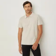 NEWPORT - Polera Piqué Manga Corta Algodón Hombre