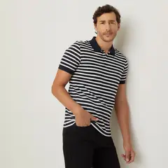 NEWPORT - Polera Piqué Manga Corta Algodón Hombre