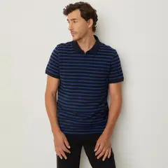 NEWPORT - Polera Piqué Manga Corta Algodón Hombre