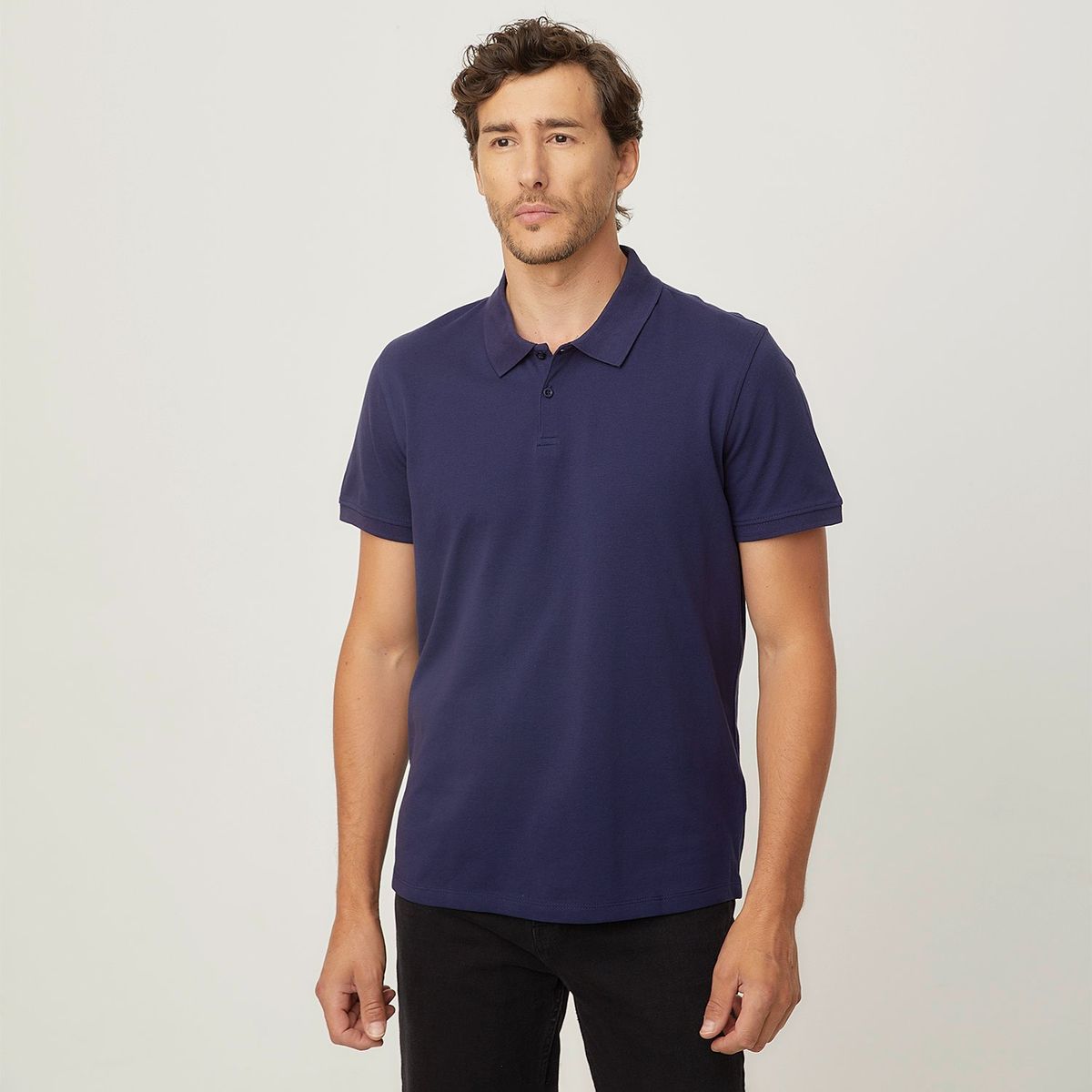NEWPORT - Polera Newport Piqué Manga Corta Algodón Hombre