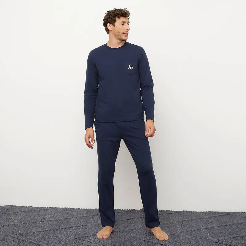 BENETTON - Pijama Largo Hombre Benetton