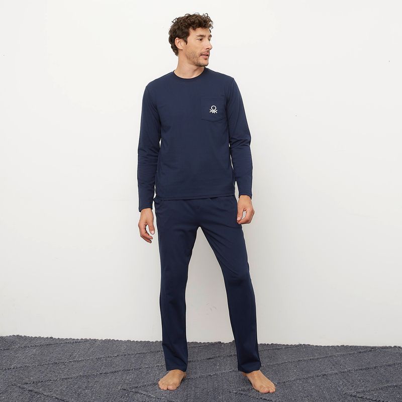 BENETTON - Pijama Largo Hombre Benetton
