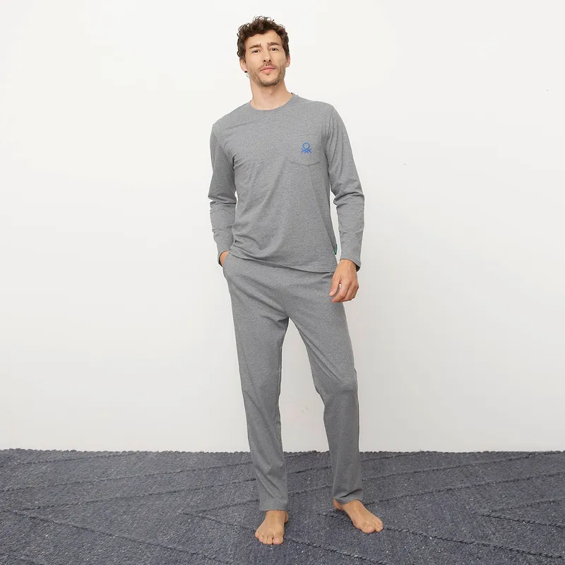 BENETTON - Pijama Largo Hombre Benetton