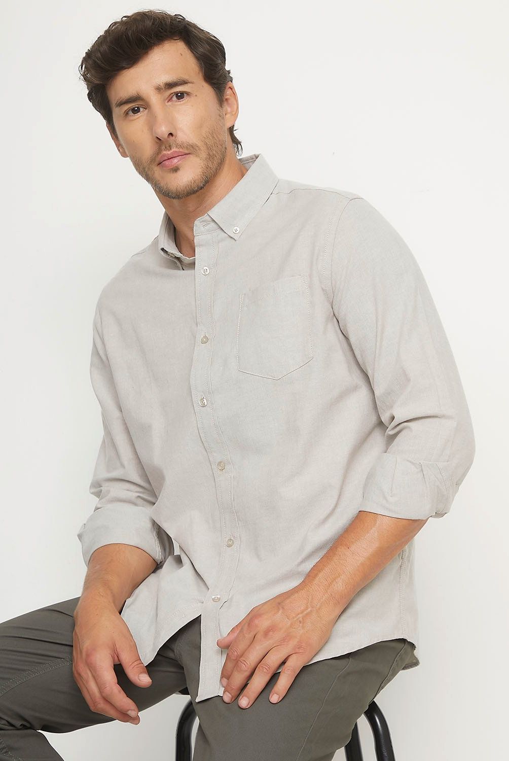 NEWPORT - Camisa Manga Larga Algodón Hombre Newport Regular Fit