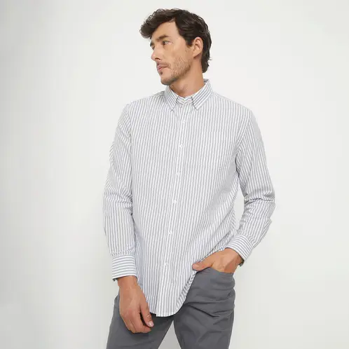 NEWPORT - Camisa Manga Larga Algodón Hombre Regular Fit