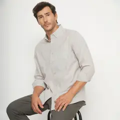 NEWPORT - Camisa Manga Larga Algodón Hombre Regular Fit