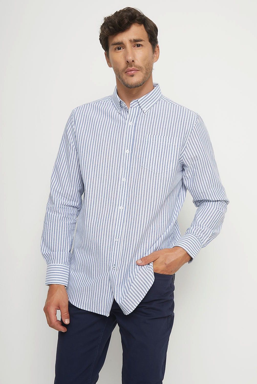 NEWPORT - Camisa Manga Larga Algodón Hombre Newport Regular Fit