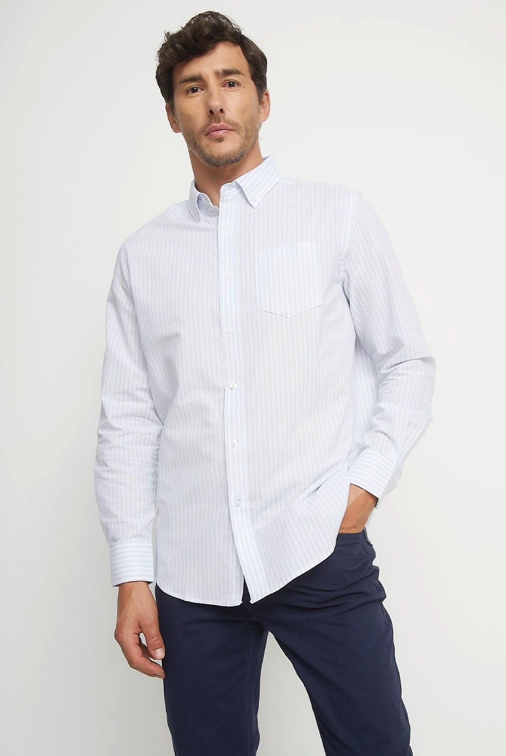 NEWPORT - Camisa Manga Larga Algodón Hombre Newport Regular Fit